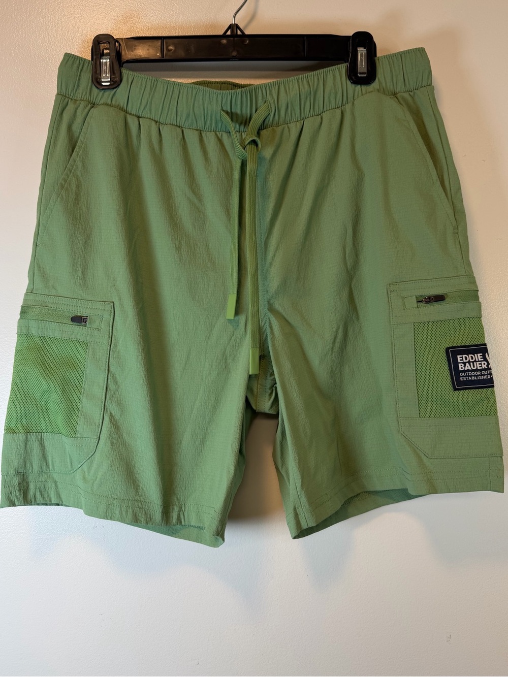 Eddie Bauer Kashmir Green Stampede 7" Shorts Outdoor Men’s Size Medium